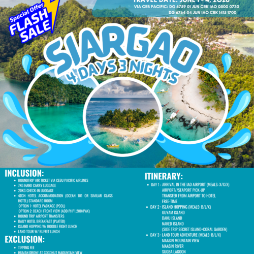 Siargao 4 Days 3 Nights